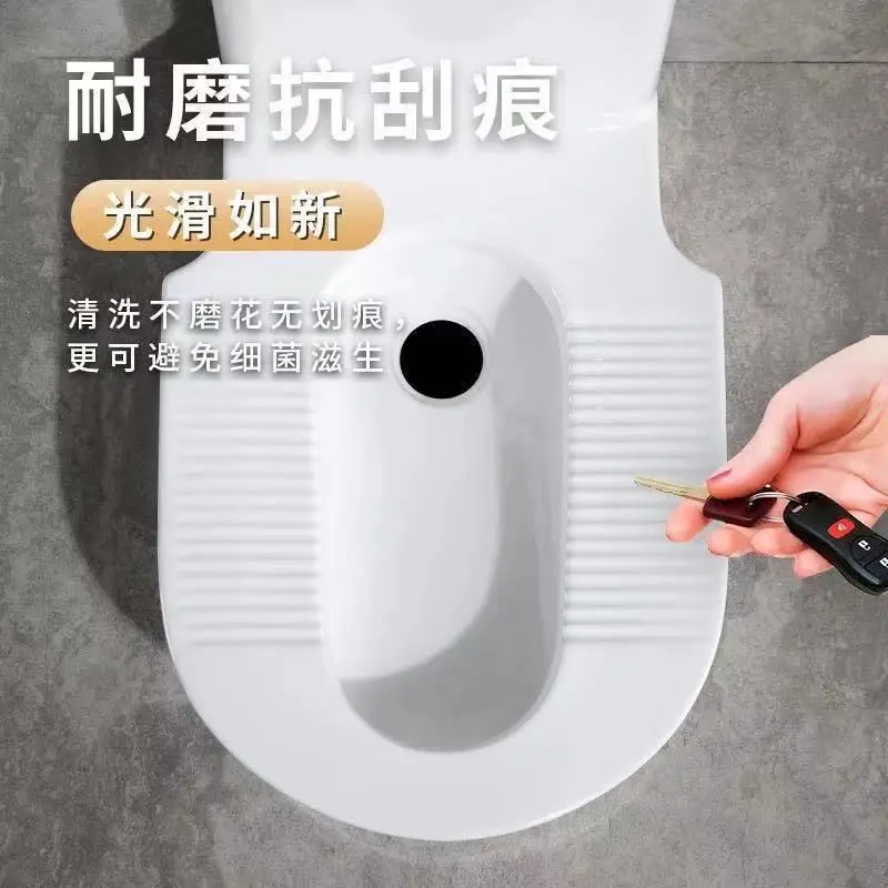 Pit-free squatting toilet Integrated deodorant ceramic bench squatting pit toilet squatting toilet Household water saving