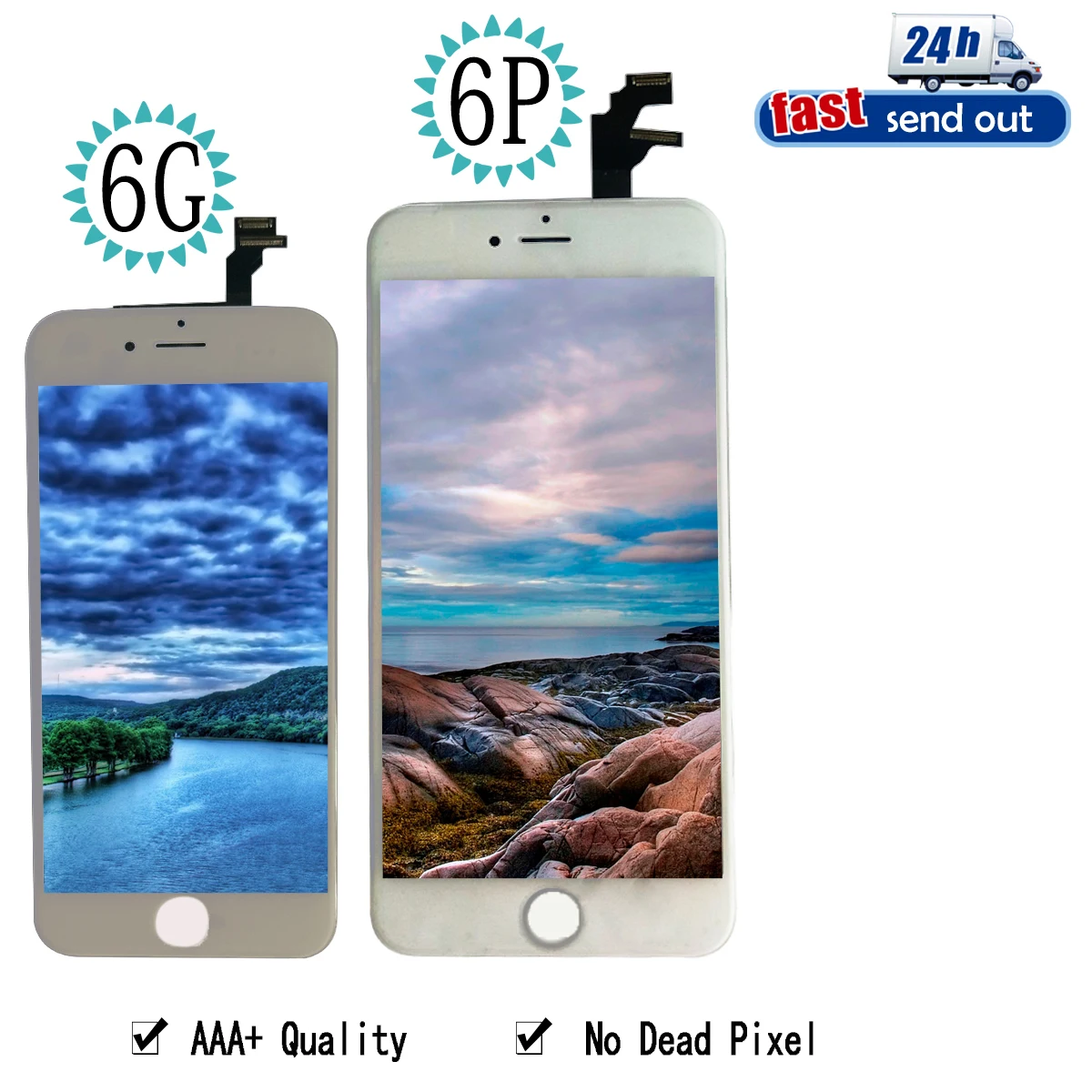 

LCD For iphone 6 Plus Display LCD Touch Screen AAA+ Quality Tested No Dead Pixel Digitizer Assembly For iphone 6Plus