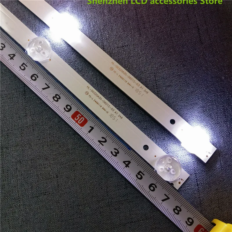 for 6Leds HL-00320A30-0601S-07 A1 2 6 silver IP-LE32/495523 LCD TV backlight bar 575mm 6lamp 6V 100%NEW