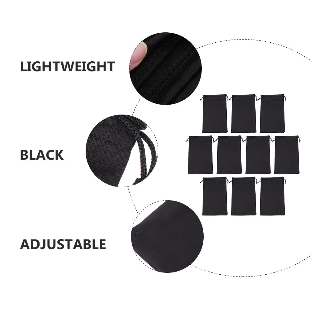 20Pcs Glasses Storage Pouches Lint Free Material Secure Drawstring Closure for Ski Mask Goggle Lenses Eyewear Accessories