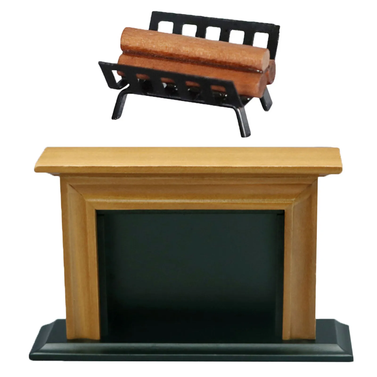 

2Pcs Mini Fireplace Woodpile Ornaments Small Lovely Miniature Home Decor DIY Craft Accessories Graduation Design Photo Props