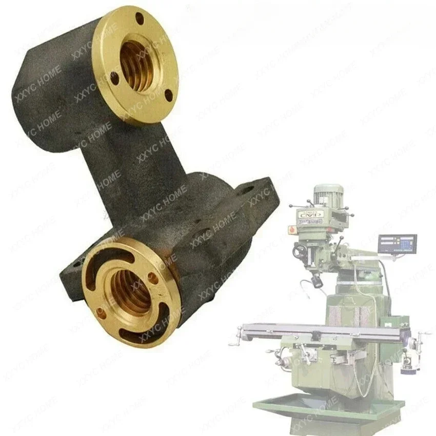 

Milling Machine Part J Head X Axis Y Axis Feed Nut & Bracket for Bridgeport New