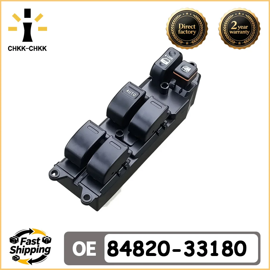 CHKK-CHKK 84820-33180 8482033180 Brand New High Quality Front Left Power Window Switch Driver Side For Toyota Camry 2001-2006