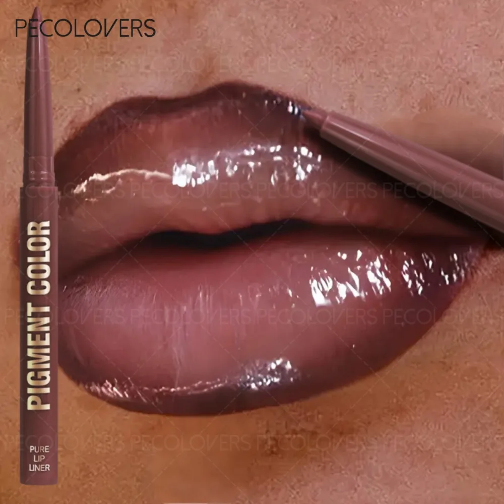 Pink Purple Lip Liner Matte long Lasting Waterproof Lipstick Easy Glide Non-Stick Moisturizing Lipstick Perfect Holiday Gift