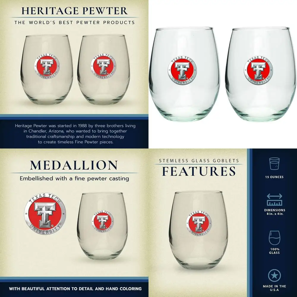 

Набор из 2 бокалов на ножке - винные бокалы объемом 15 унций, искусно изготовленная посуда из оловянного стекла