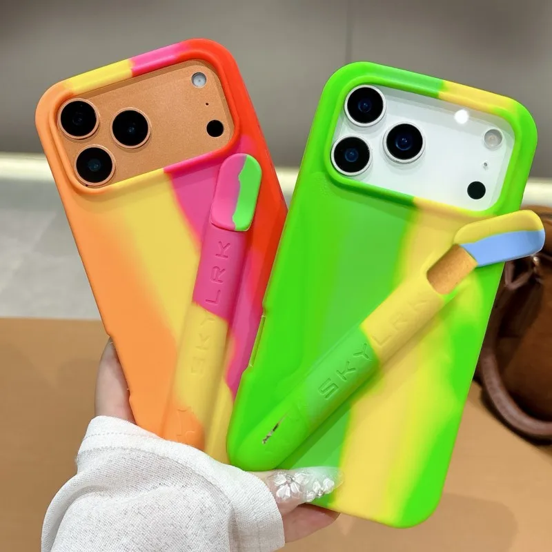Portable Cigarette Slot Holder Soft Silicone Phone Case for 