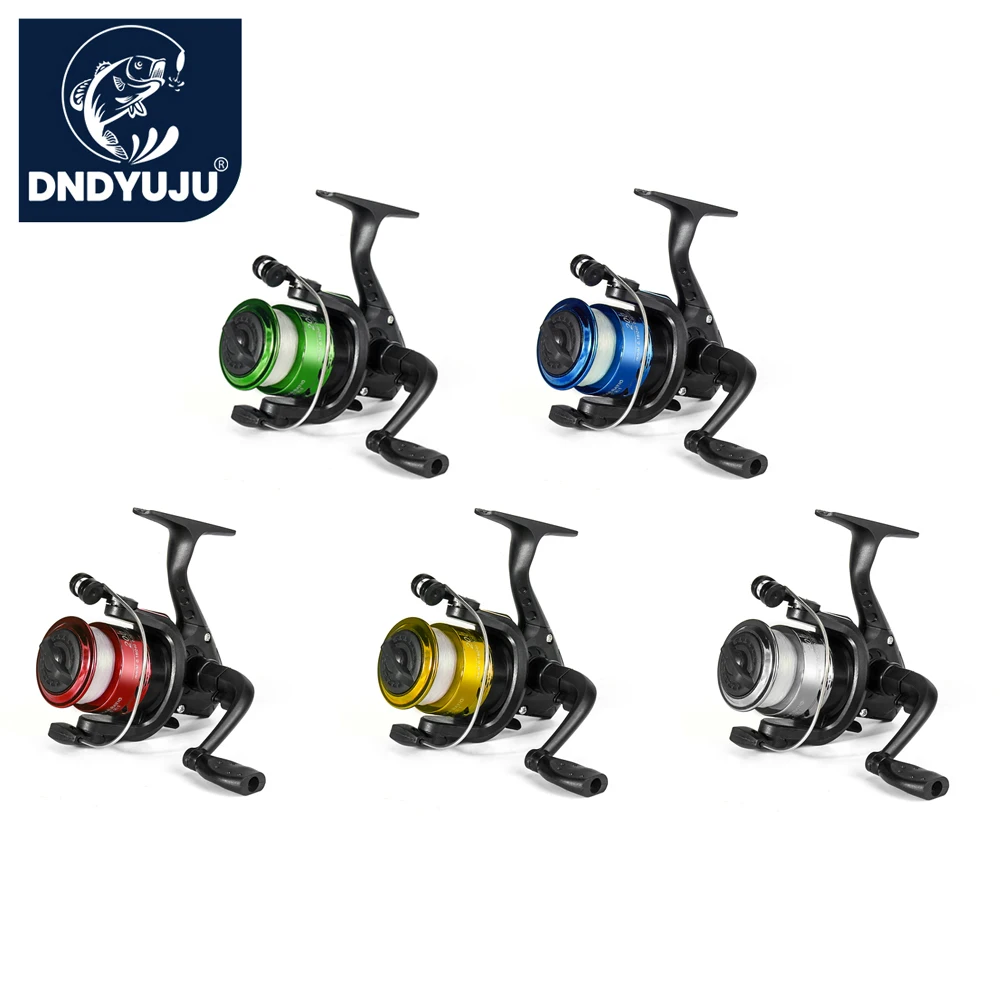 DNDYUJU Spinning Fishing Reel 5.2:1 Wheel Plastics Including Fishing Line Fishing Lure Wheel Vessel Bait Casting Flying