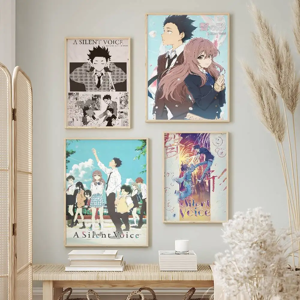 Aesthetic Anime A Silent Voice Premium Self-Adhesive No Residue Wall Sticker for Home Office Bar Decor