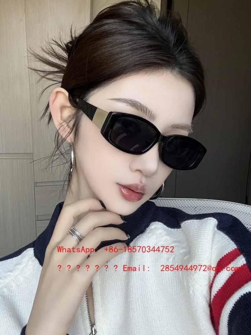 Retro High-end Mesh Cat-eye Sunglasses Slimming European and American Hot Girl Style