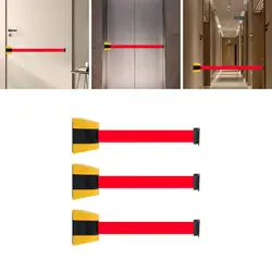 Wall Mount Retractable Belt Outdoor Do Not Cross Caution Tape Crowd Control Barrier for Corridor Elevator Banks Crowd Queue Shop