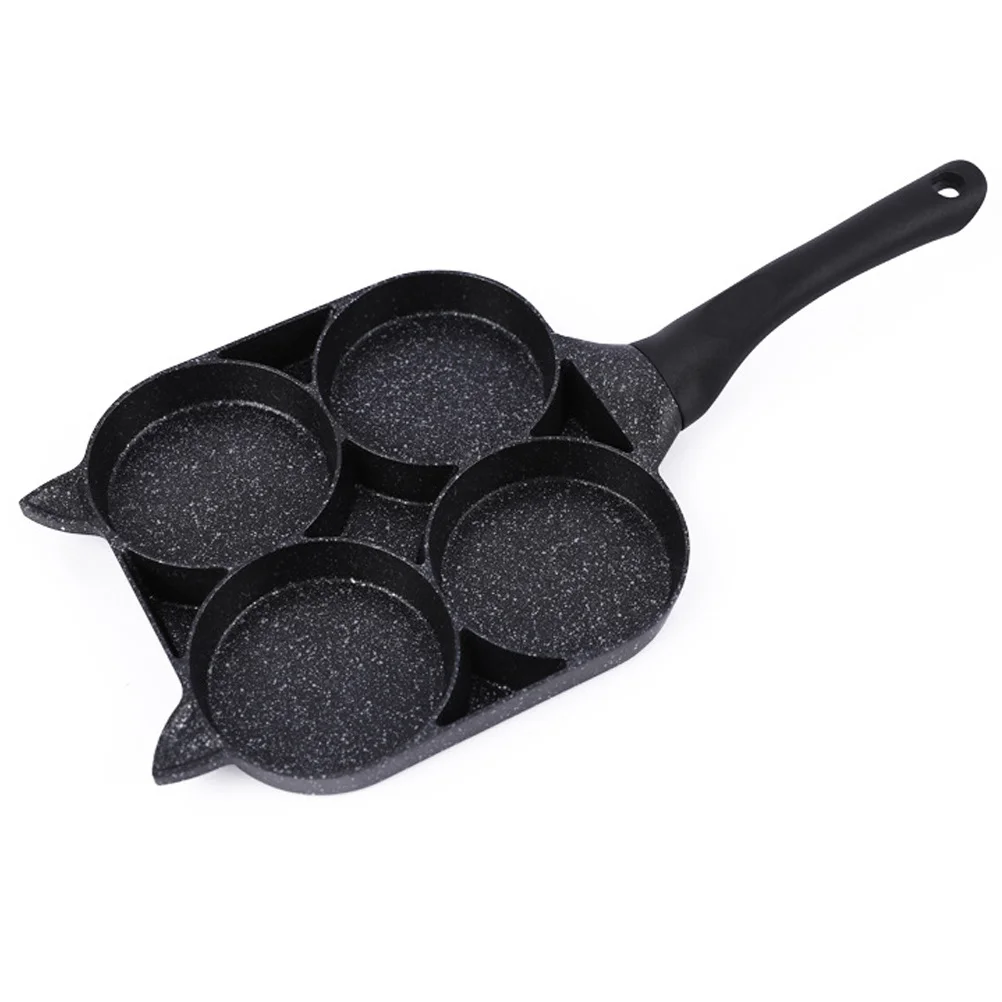 

1Pcs Four-Hole Egg Pan Non Stick Frying Pan for Pancakes Bacon Steak Breakfast Skillet Cooking Tool Kitchen Accessory