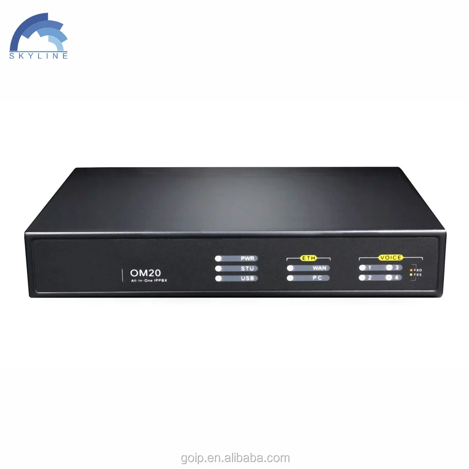 

OM20 IP PBX SIP Server inside support 20 SIP Users 24 SIP trunks VoIP Products FXS FXO Skyline