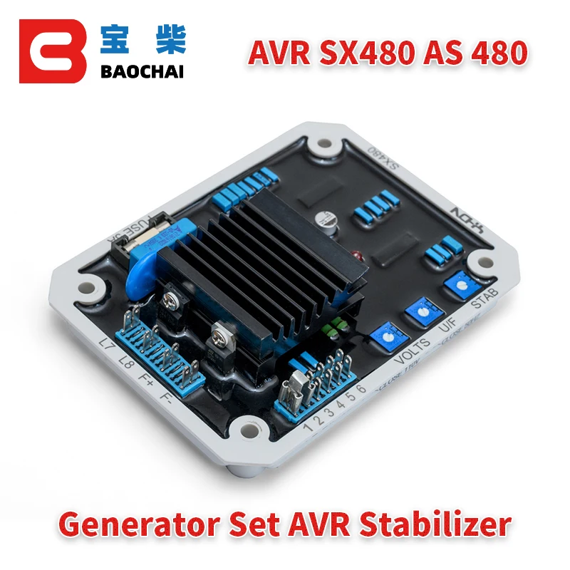 SX480 Automatic Voltage Regulator AVR Stabilizer Module for Diesel Genset Brushless Alternator Generator Spare Parts