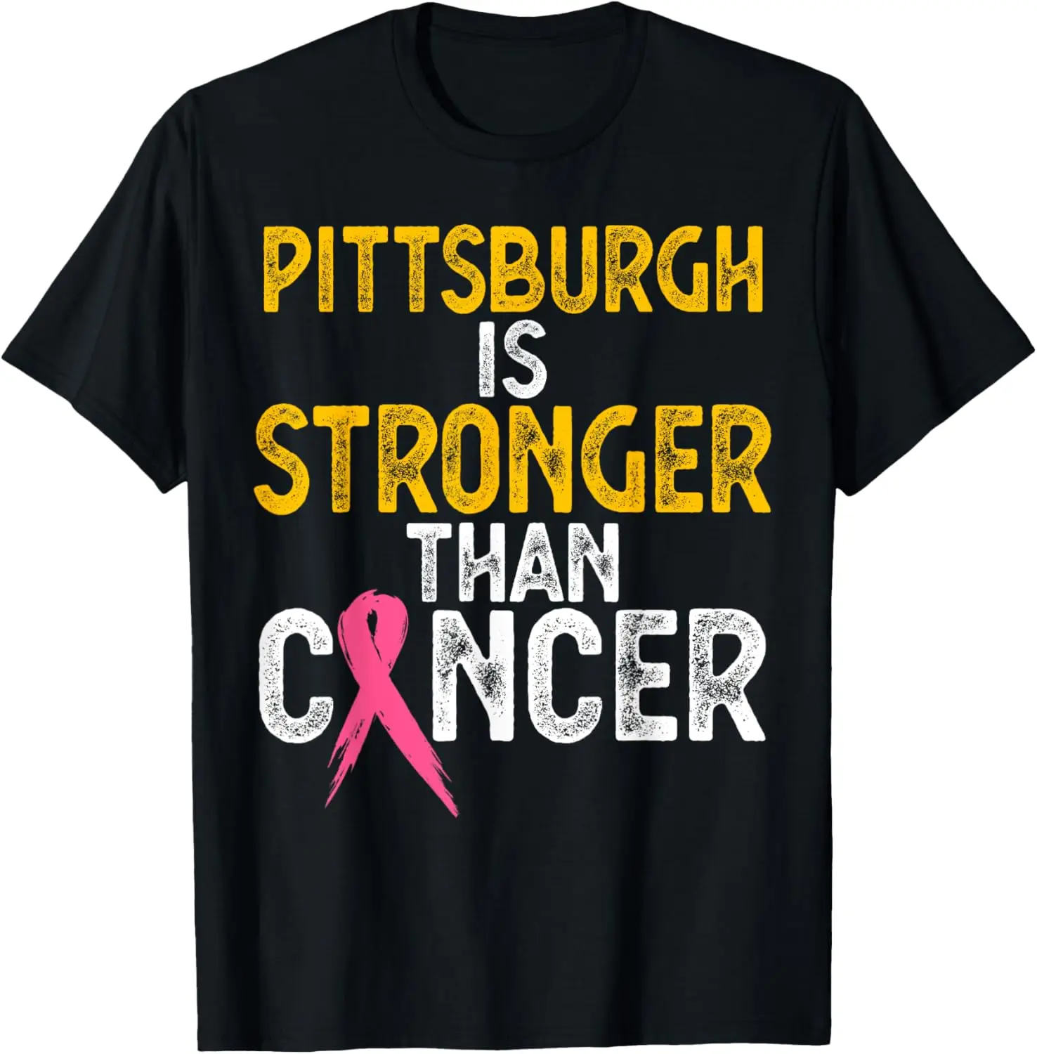 

PITTSBURGH Is Stronger Than Cancer Подарочная мужская и женская футболка