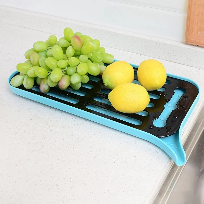 Plastic Dish Drainer Dryer Tray Large Sink Drying Rack Worktop Drain Rack Kitchen Water Filter Tray