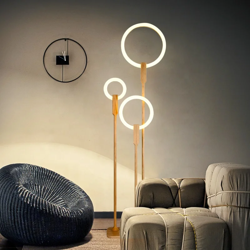 Simig lighting 2021 new adjustable Led standing floor lamp modern designer decoration circle lamp for living room