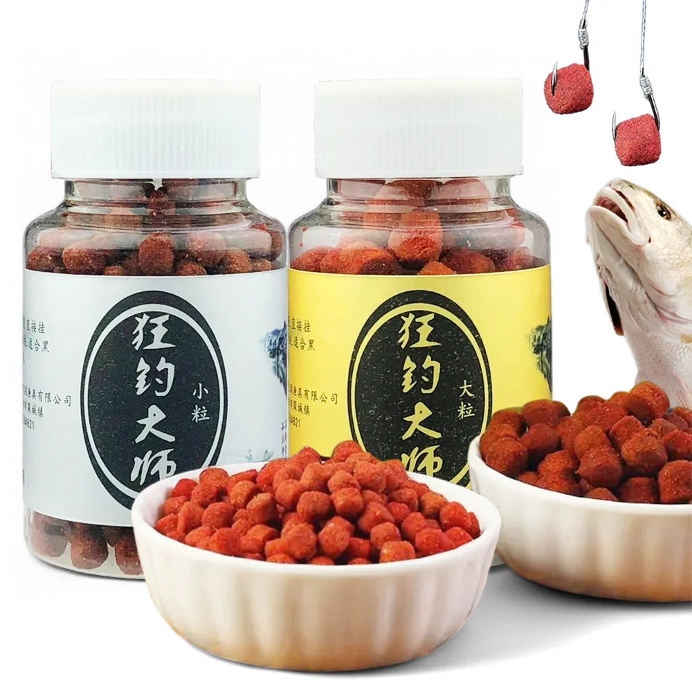 

Stocked Pond Fishing Lures Carp Crucian Slow-Release Fishing Bait Lake River Dual-Size High Protein Freshwater Pellets Combo