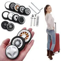 2Pcs Replace Wheels With Screw For Travel Luggage Suitcase Wheels Axles Repair Kit Silent Caster Wheel DIY Repair 2
