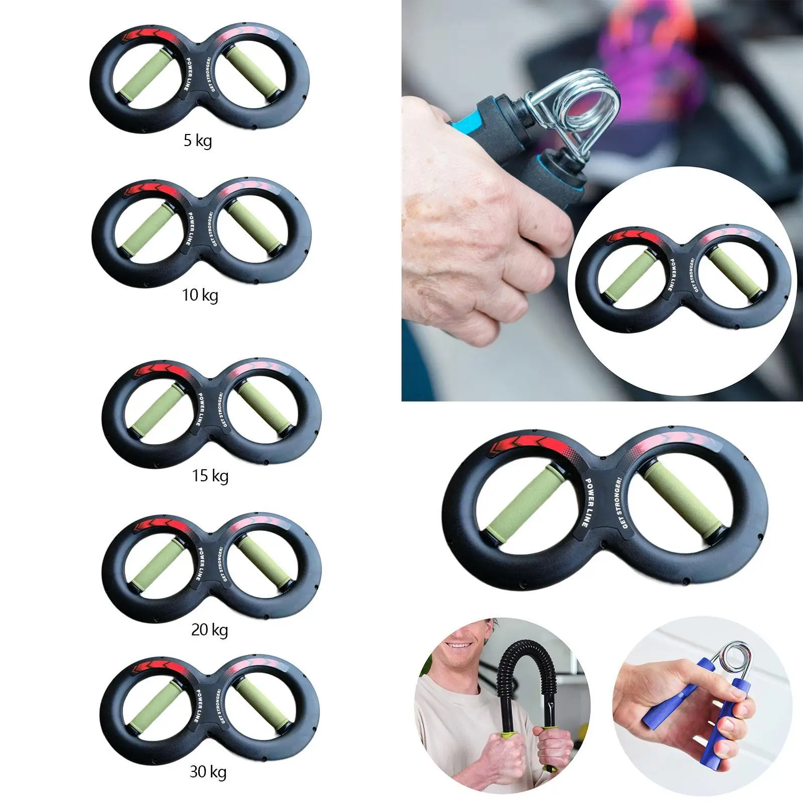 جهاز تدريب اليد والساعد ومدرب المعصم للذراع للرجال والنساء