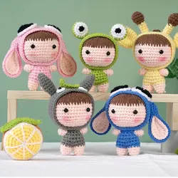 DIY Handmade Doll Crochet Kit For Beginners Dog Sewing Material Package Hand Knitting For Kids Adults Crochet Lovers