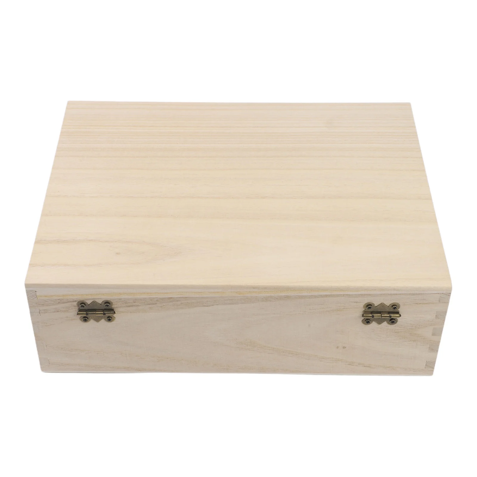 Two Layer Paulownia Wood Jewelry Box Flip for top Lid Organizer for Needles Rings and Sewing Supplies Storage Container