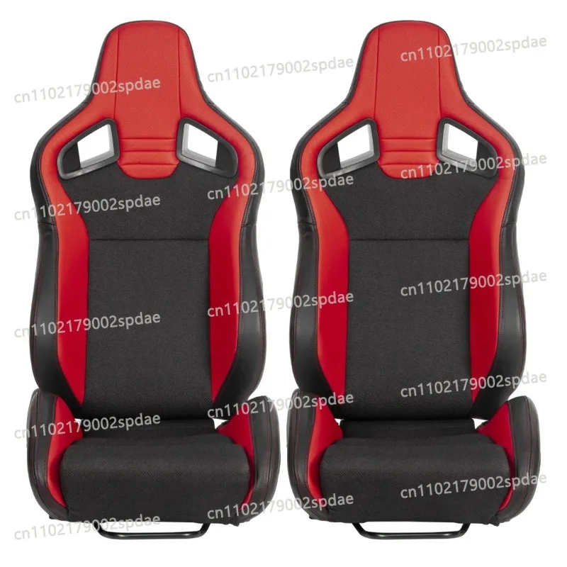 Universal Reclinable Bucket Racing Seat Carbon Fiber Look Black PVC 1039R Series For Car Modification Karting