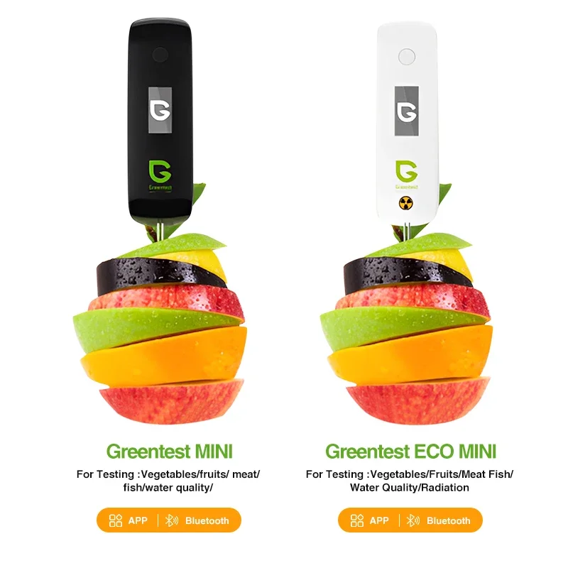 

Upgraded Version Greentest ECO Mini Mobile Phone Apps Detects Fruits Vegetables Meat Water and Radiation Food Safety Monitor