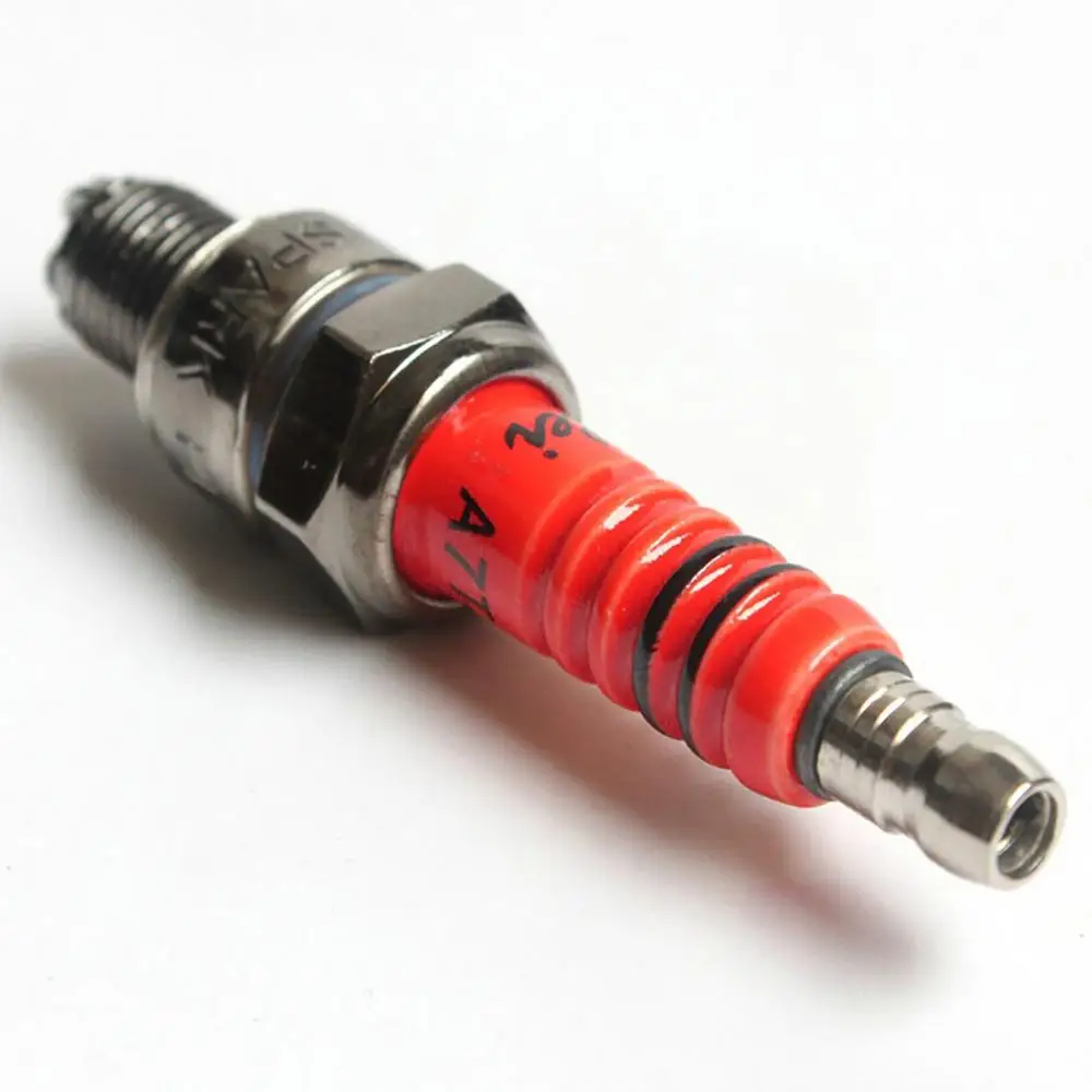 1Pc 3-sided Pole Spark Plug A7TC A7TJC 3 Electrode Gasoline Chainsaw Brush Cutter Engine GY6 50cc-125cc Moped Scooter ATV Quads