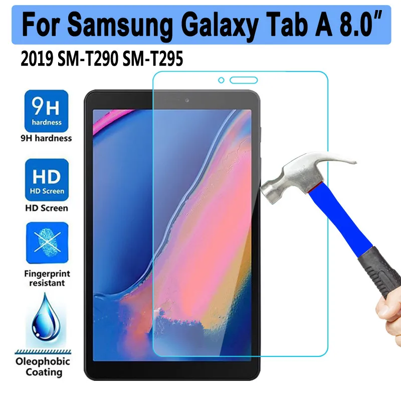 

Защитная пленка из закаленного стекла 9H для Samsung Galaxy Tab A 8.0 2019 T290 T295 T297 SM-T290, защитная стеклянная пленка для экрана планшета