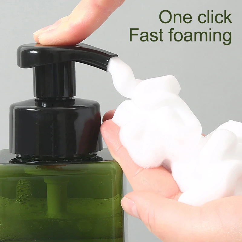 Soap Despenser Portable Foam Pumps Bottle 250/450/650ml Manually Press Soap Foaming Mousses Liquid Shower Gel Bathroom Bottling
