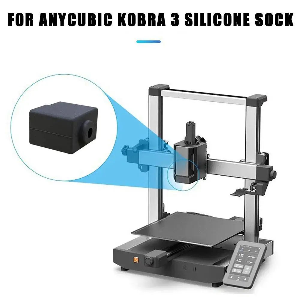 1/3/5pcs Hotend Silicone Sock For ANYCUBIC Kobra 3 Combo Silicone Cover Heater Block Sleeve Part Replacement 3d Printer Parts