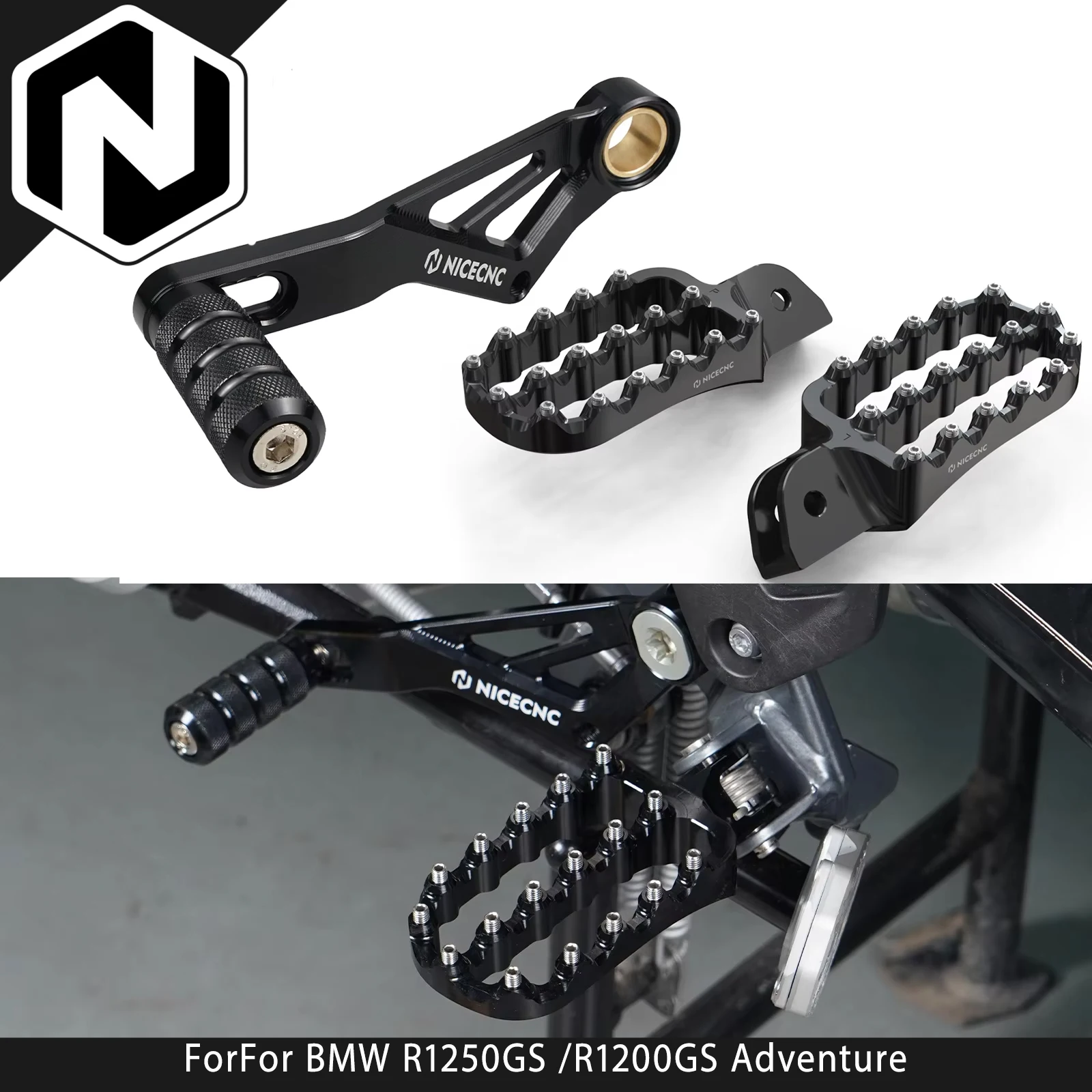 

Подножки для ног, рычаг переключения передач для BMW R 1250 GS 2019-2023 R1250GS Adventure 2019-2024 R 1200 GS R1200GS Adventure 2013-2018
