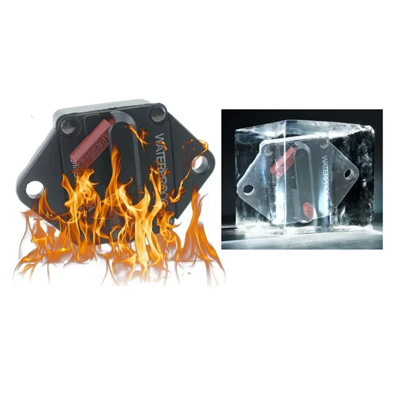 20A-200A 12 فولت 48 فولت مضخم الصوت سيارة قارب قطاع دارة البحرية فيوز حامل ستيريو تجديد محول مع زر إعادة الضبط اليدوي