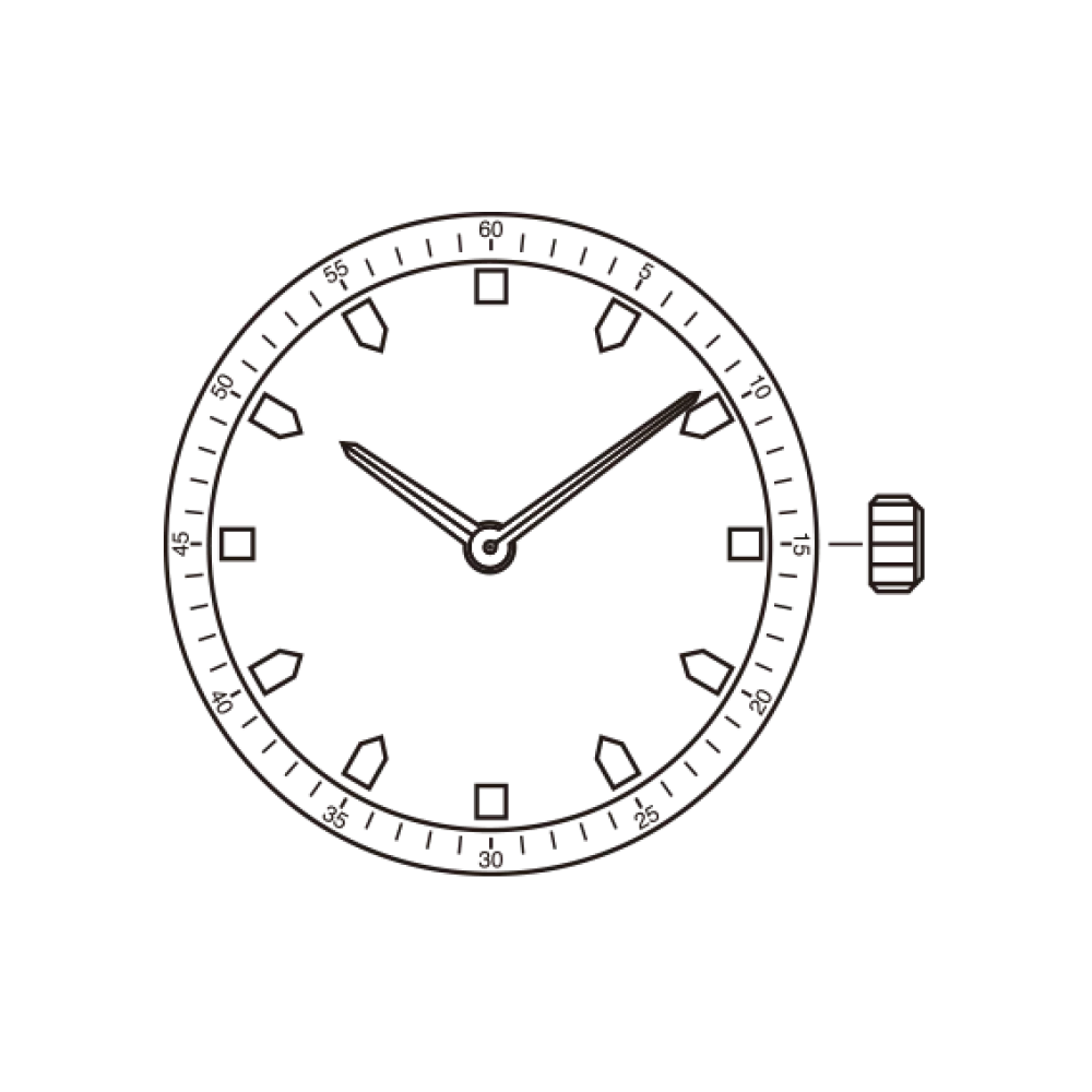 MYIOTA 9T22 Slim｜Movements Super slim movement. Perfect for designs with an ultra-thin profile. Size: 6 3/4×8'''; Height: 1.9mm