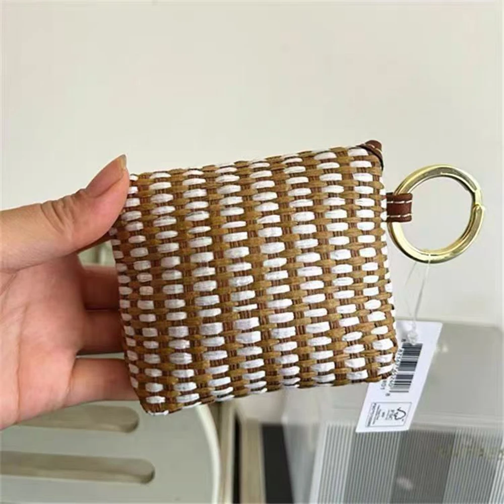 Mini Bag, Small Capacity, Lazy Person's Portable Storage, Small Bag, Card Bag, Portable Travel Bag, Woven Bag, Headphone Bag view 5