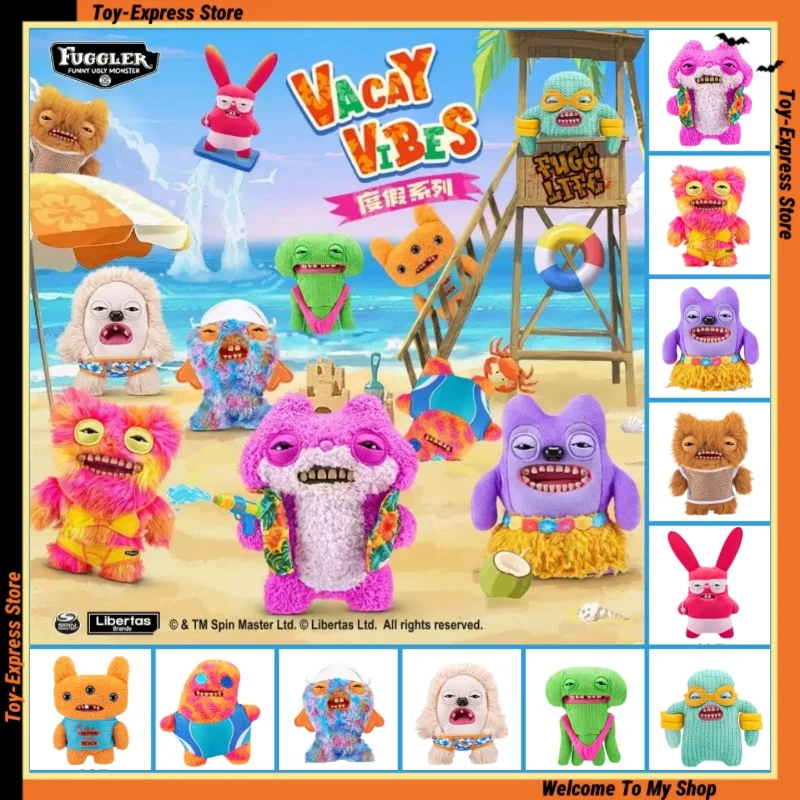 

Fuggler Плюшевые игрушки Забавные уродливые монстры Fart Face Vacay Vibes Series Симпатичные аниме-фигурки Кукла Девушка Детская игрушка Детский подарок на день рождения