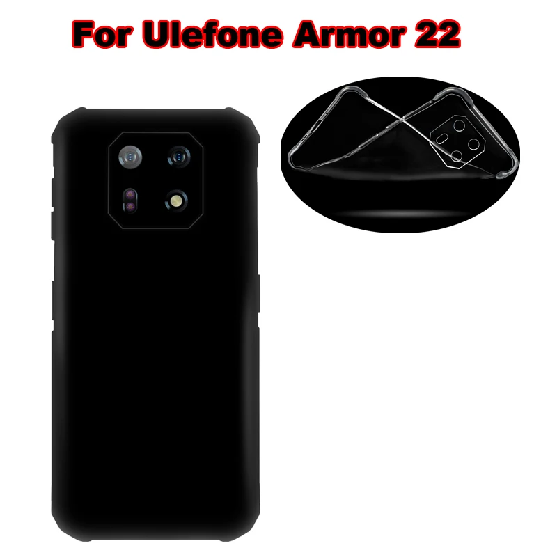 Shockproof Transparent Phone Case For Ulefone Armor 22 Case Silicone Soft TPU Back Cover For Ulefone Armor 22 6.58\