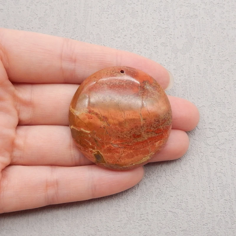 Natural Stone Red River Jasper Pendant Bead,Fashion Jewelry Necklace Accessories Men Women 40x8mm 25g