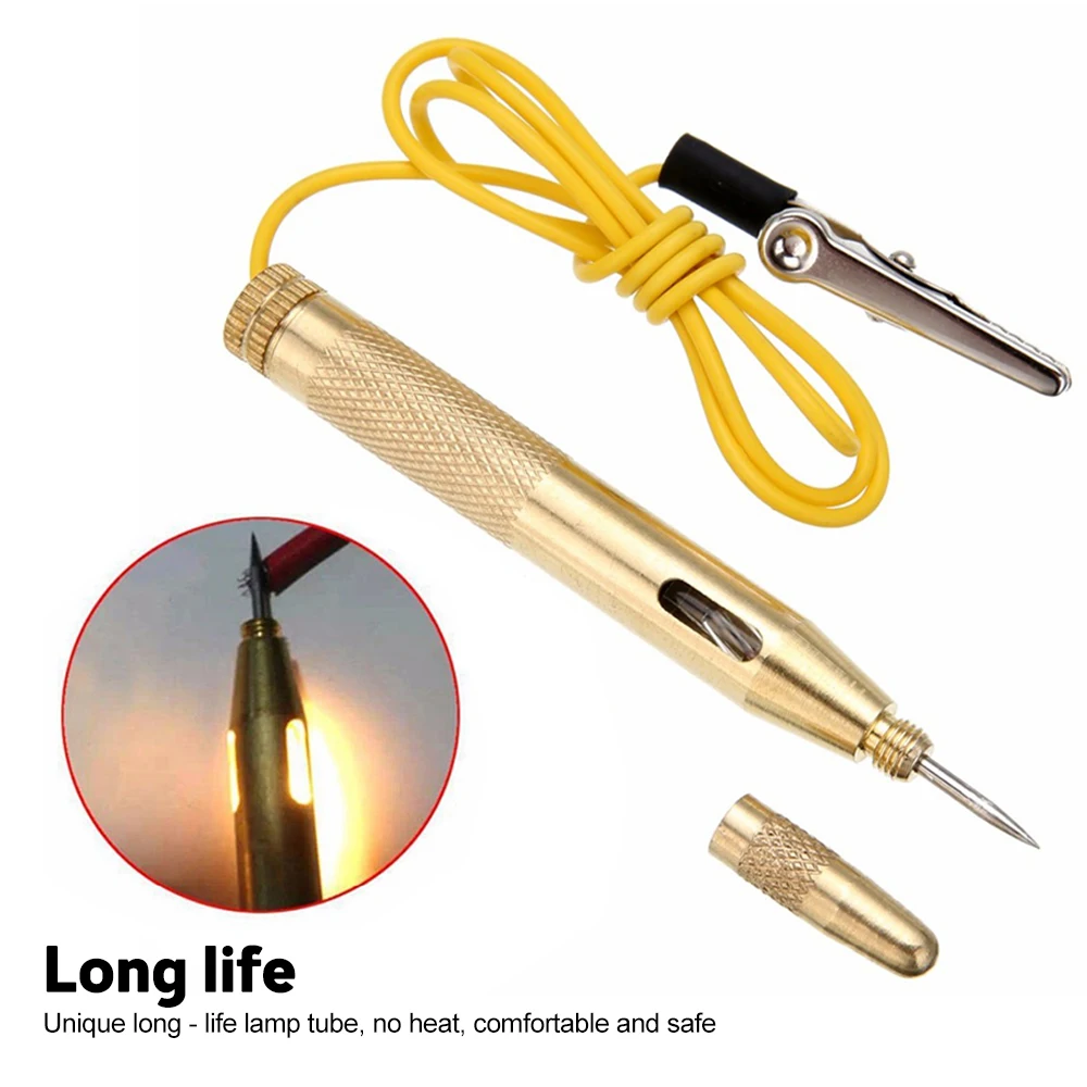 DC 6V 12V 24V Probe Light System Test Probe Lamp Auto Car Light Circuit Tester Lamp Voltage Test Pen Detector Repair Test Tool