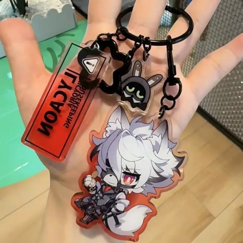 Fashion Zenless Zone Zero Von Lycaon Women Men Jewelry Acrylic Keychains Characters Figures Key Chain Cosplay Accessories Gifts