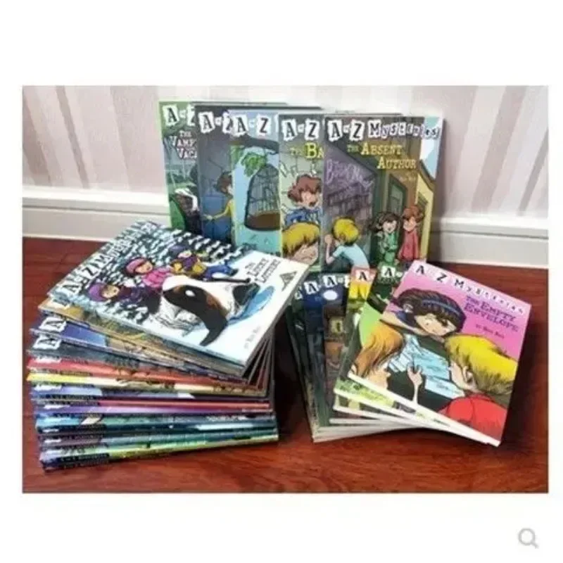 

26 книг в наборе от А до Я, тайна Рон Рой, детский роман с детективным рассуждением, детские романы с начальной главой, английские наборы книгB