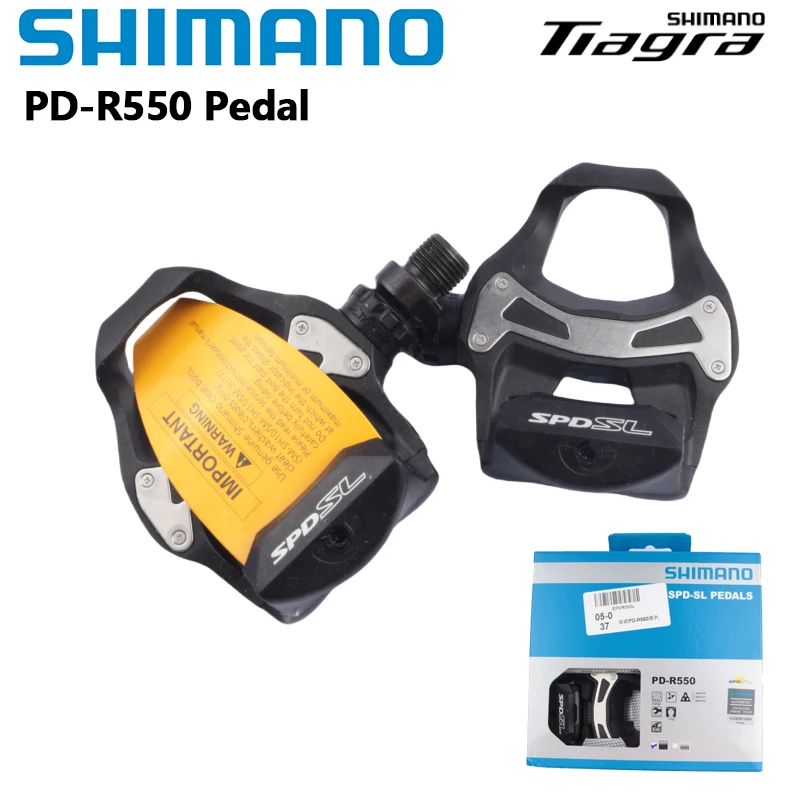 

Педаль Shimano R550, черная/серая, одна пара SPD-SL R550 PD TIAGRA 4700, педаль для шоссейного велосипеда, односторонняя велосипедная педаль