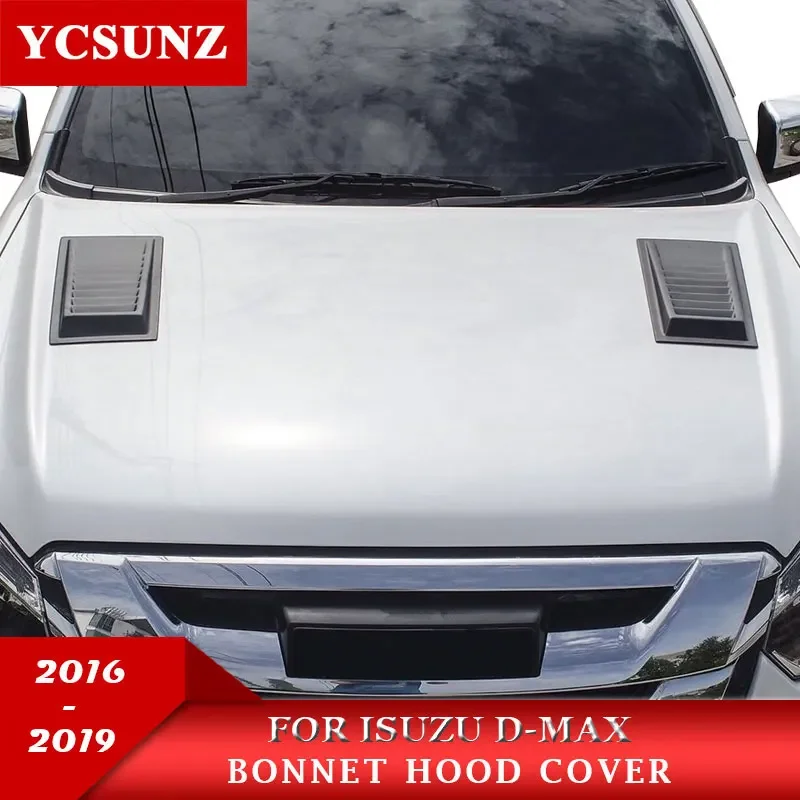 

ABS Black Small Bonnet Hood Scoop For Isuzu D-max Dmax 2016 2017 2018 2019 Car Exterior Accessories parts