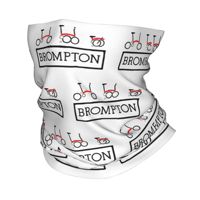 Retro B-Bromptons Winter Headband Neck Warmer Women Men Hiking Hunting Tube Scarf Classic Folding Bicycle Face Bandana Gaiter