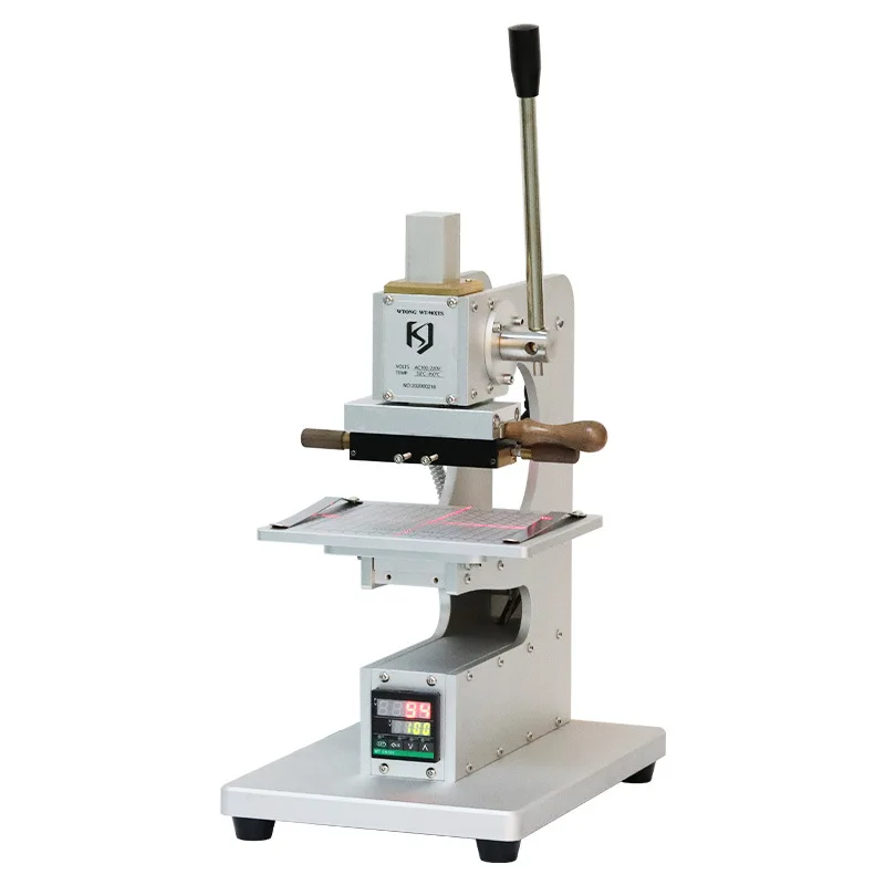 Maszyna stemplująca gorącą folią szybka głowica zaciskowa ręczna przenośna maszyna do skórzana okładka imitująca książkę