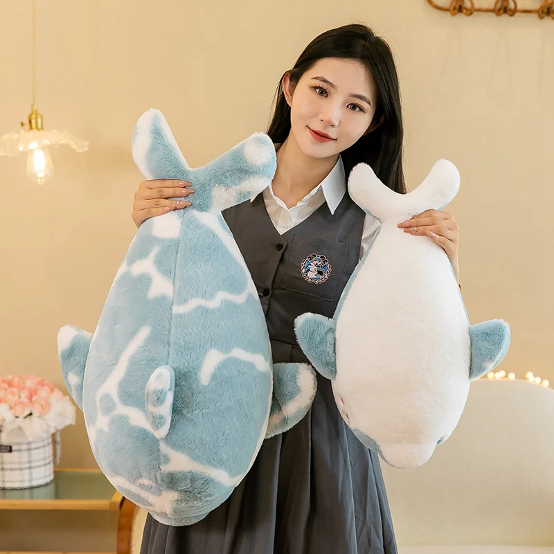 50/70/90cm Cute Soft Dolphin Plush Pillow Toys Kawaii Stuffed Animals Doll Home Comfort Cushion Christmas Gifts for Kids Girls