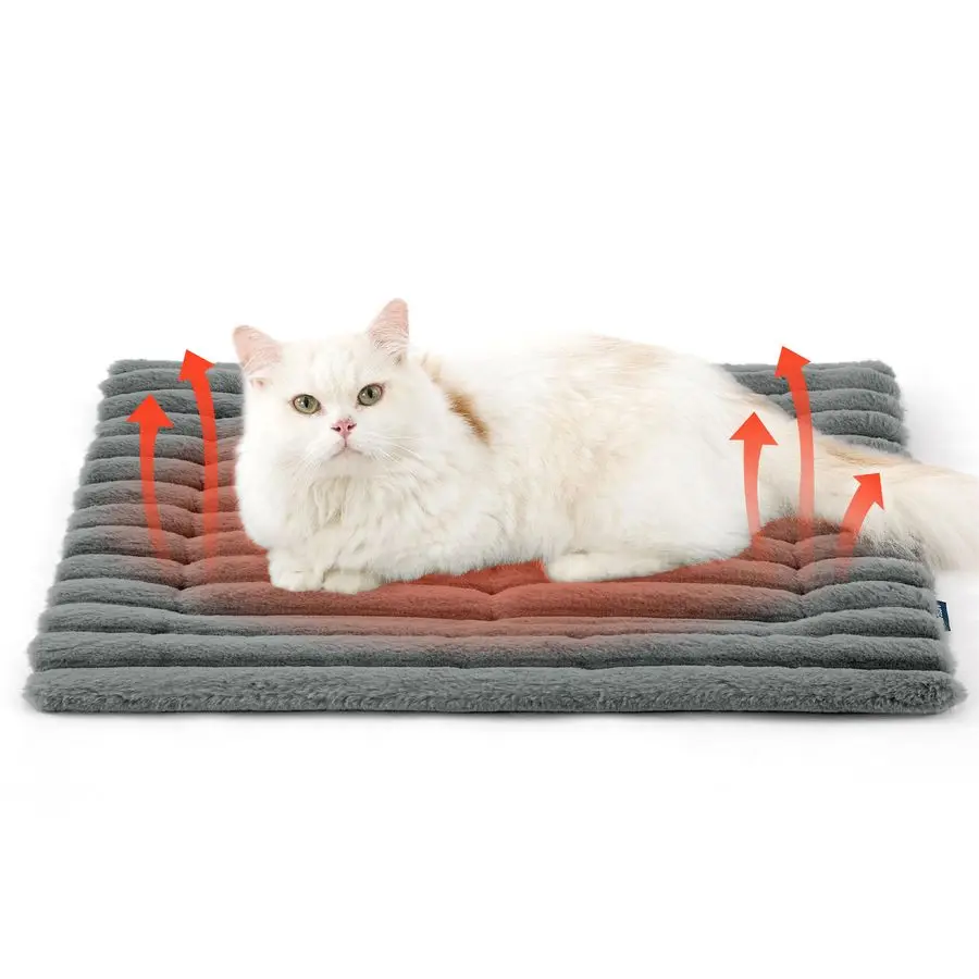 

Self Warming Cat Bed, Small Self Heating Dog Crate Pad, Thermal Extra Warm Puppy Mat Indoor, NonSlip amp Washable, Not Electric,