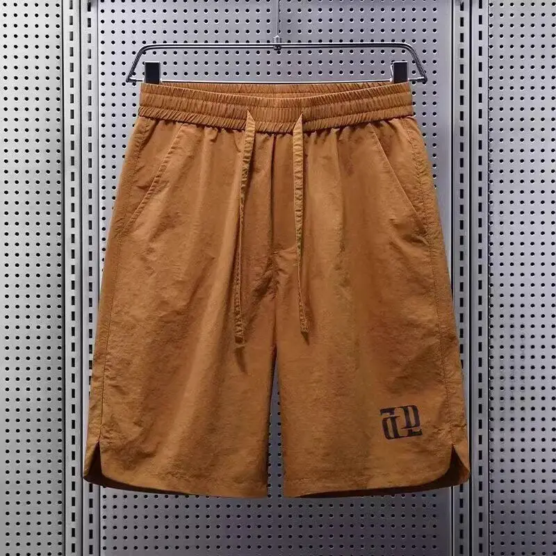 

Running Ice Silk Three-quarter Length Shorts Men's Summer Thin Loose Casual American Sports Four-fifths Pants Quick Dry