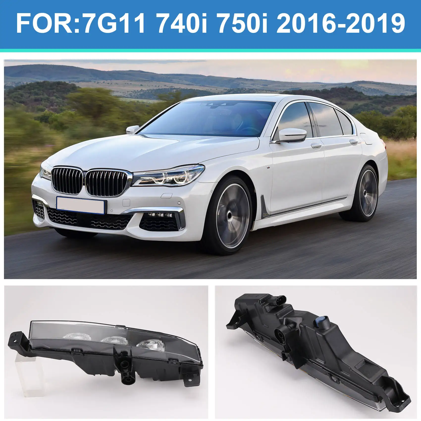 

Prominent For BMW 7G11 740I 750I 2016-2019 Daytime Running Lights Front Bumper Lights Daytime Running Lights