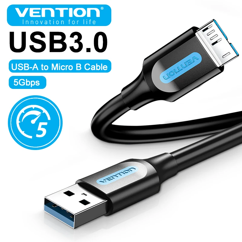 

Vention Micro USB 3.0 Cable 2A Phone Fast Charging for Samsung Note 3 S5 Toshiba Sony Toshiba Hard Disk 5Gbps USB Micro B Cable